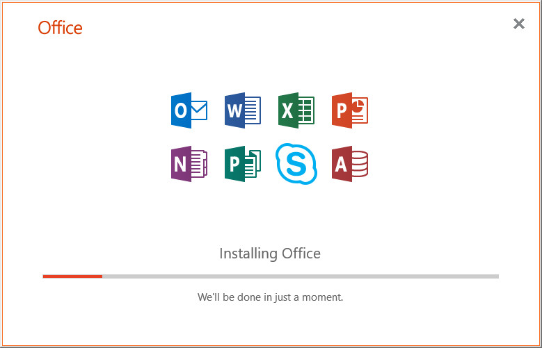 start installation in office iso