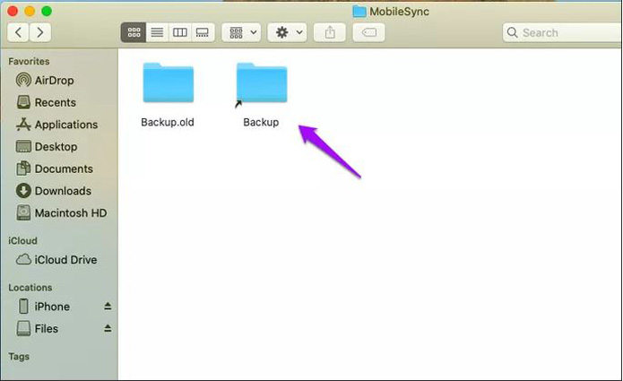 change backup location successfully