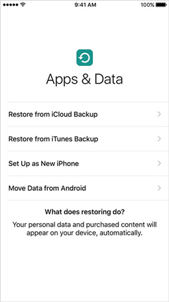 restore iphone from icloud backup