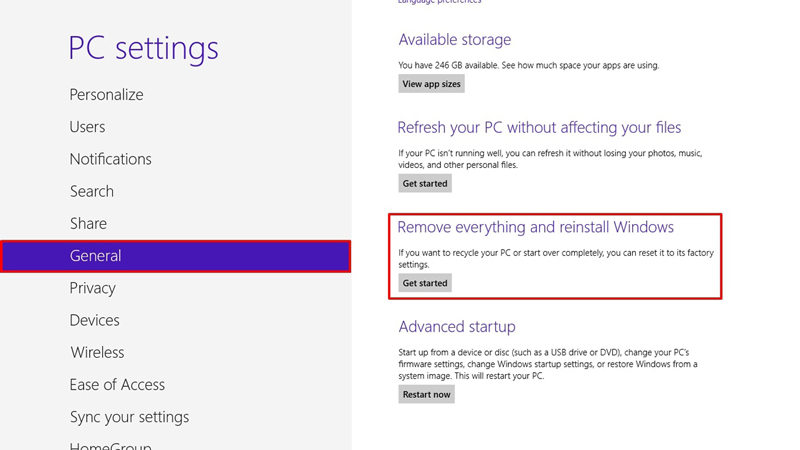 factory reset asus windows 8 laptop 3