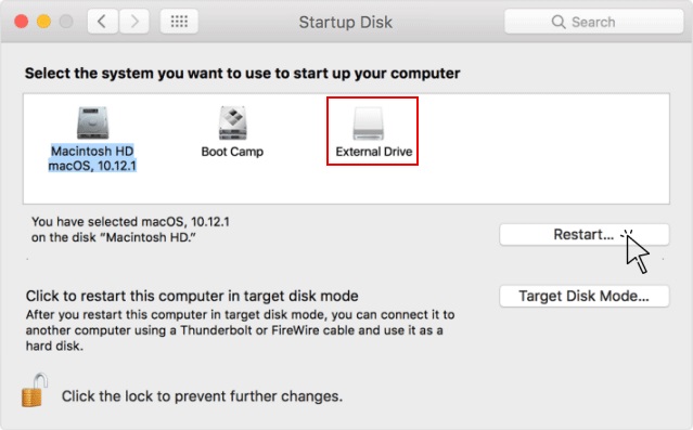 change the preferences