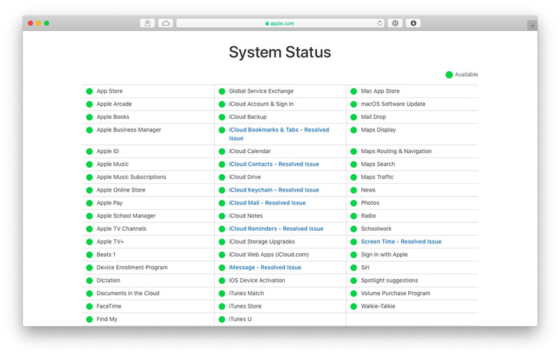macos software update system status