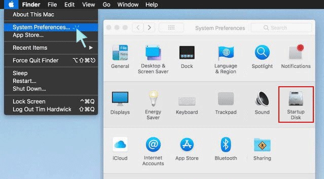 startup disk