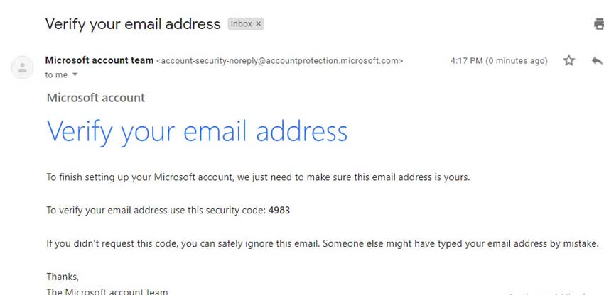 copy security code