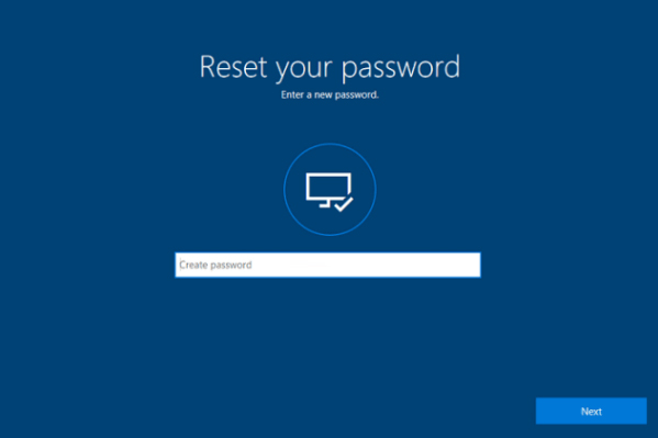 reset microsoft password