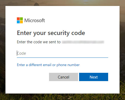 enter security code