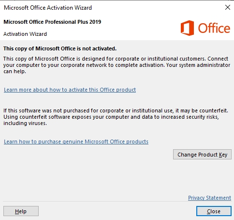 This Copy Of Microsoft Office Is Not Activated Here Are The Fixes