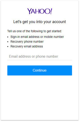 forgot yahoo mail password and security question