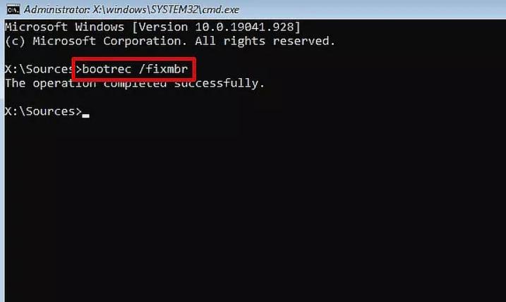 disk read error occurred restore mbr