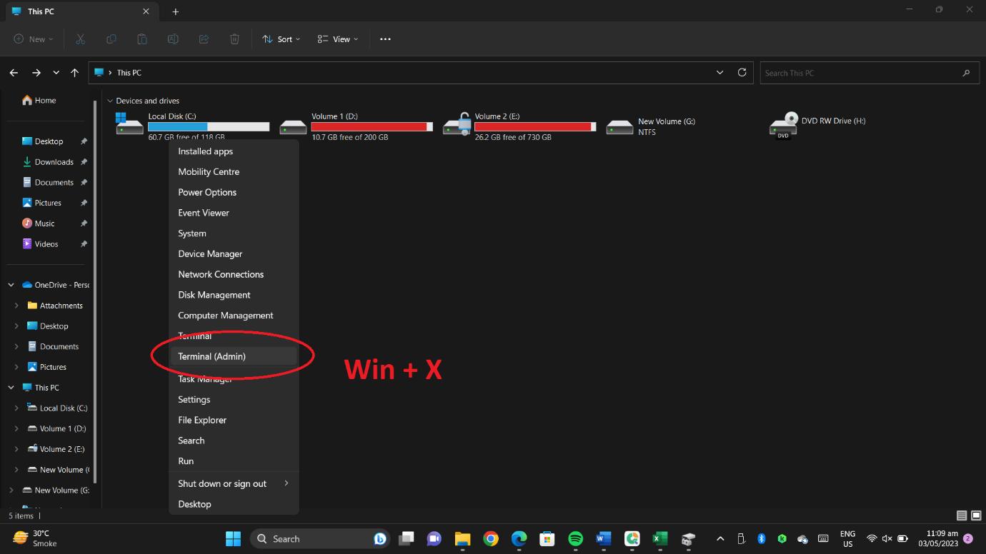 Come formattare SSD Windows 11 con CMD