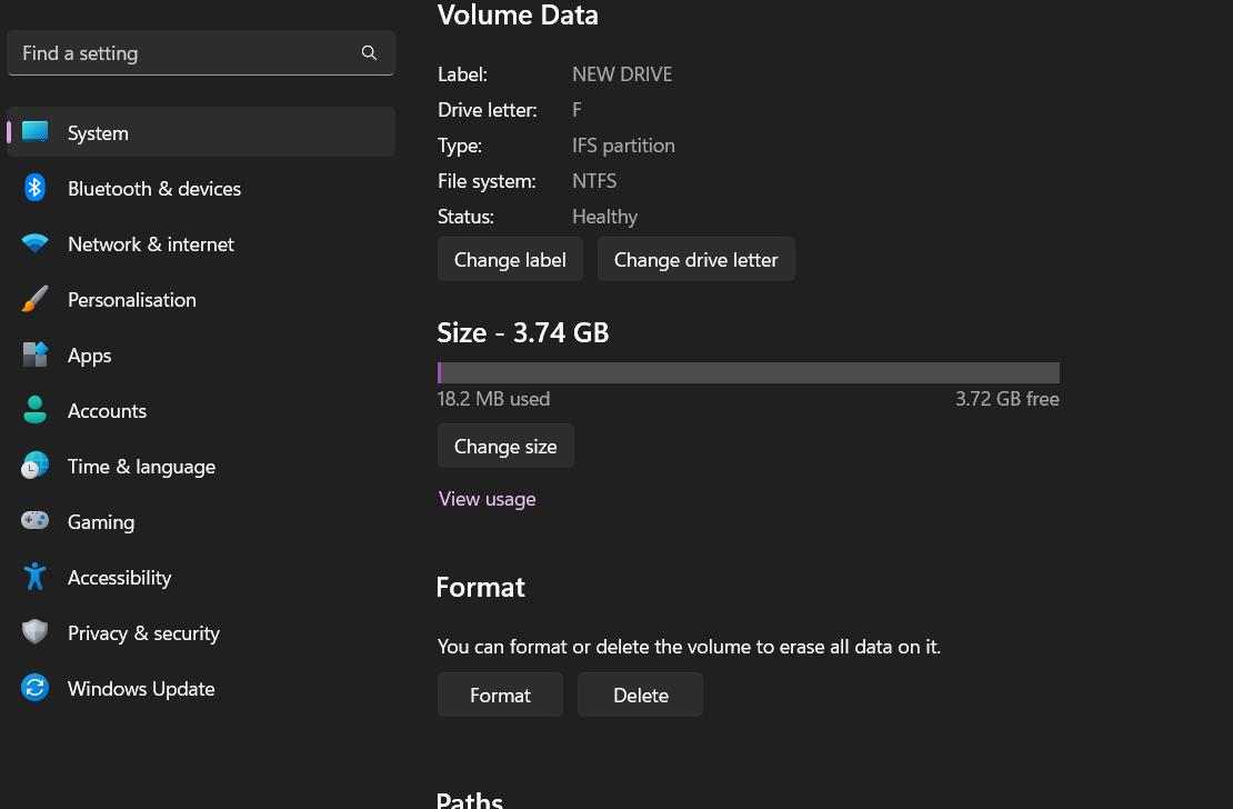Come formattare SSD Windows 11 con le impostazioni di archiviazione