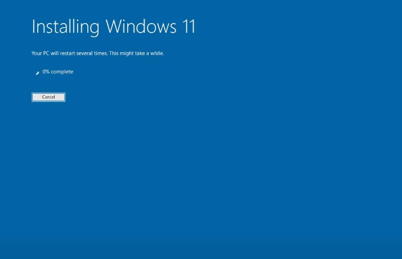 Completing the windows 11 install process
