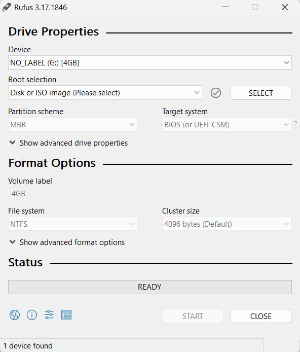 Crear USB de arranque de Clonezilla con Rufus