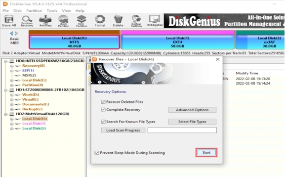 como usar o diskgenius