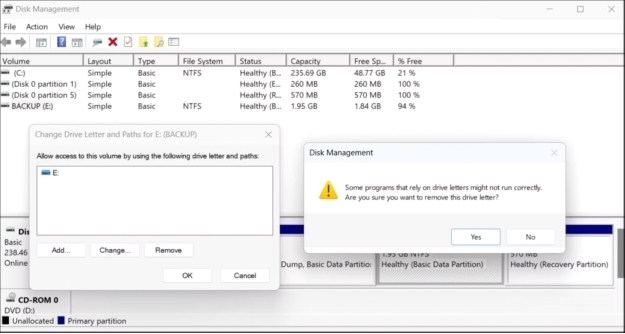 Come nascondere la lettera di unità in Windows 10