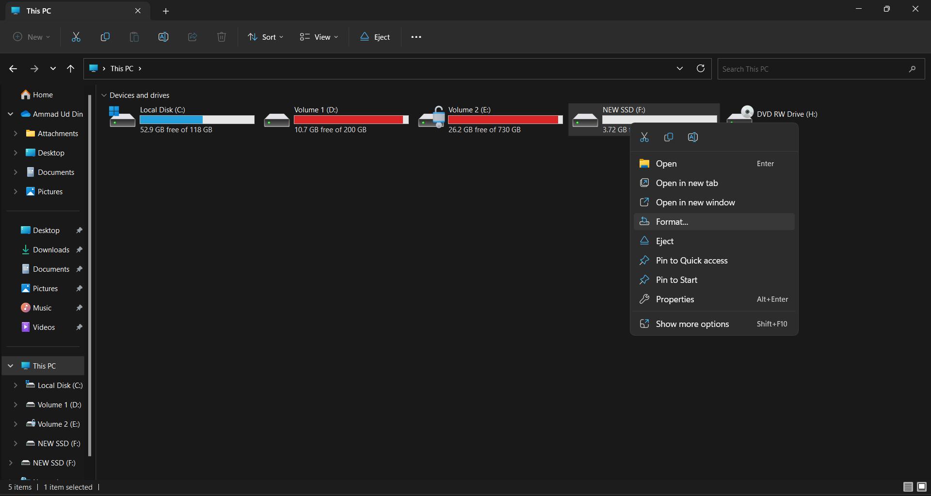 Come formattare SSD Windows 11 con Esplora file