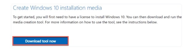 Image of Downloading Windows 10 Installation Media