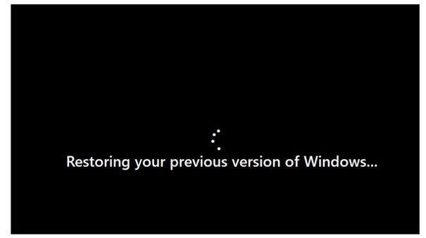 Image of sixth step of changing from Window 11 to Windows 10