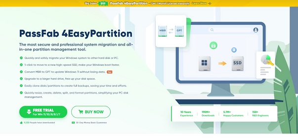 PassFab 4EasyPartition homepage