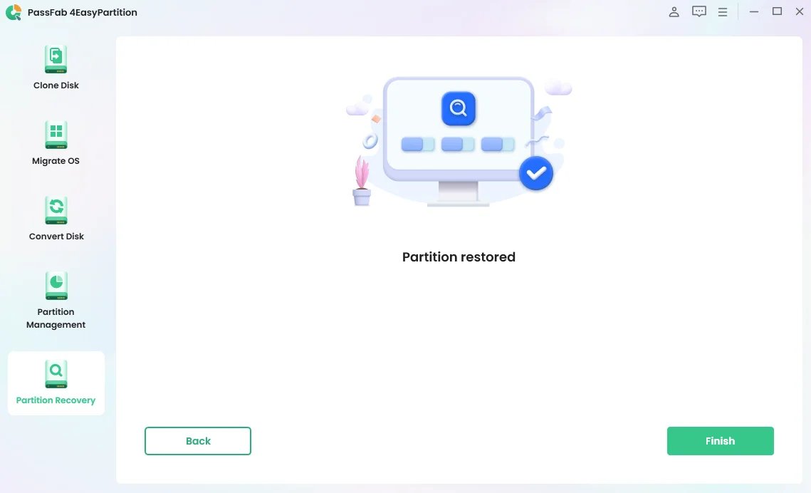 Recuperar partición - Éxito