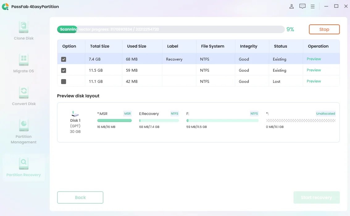 Recuperar partición