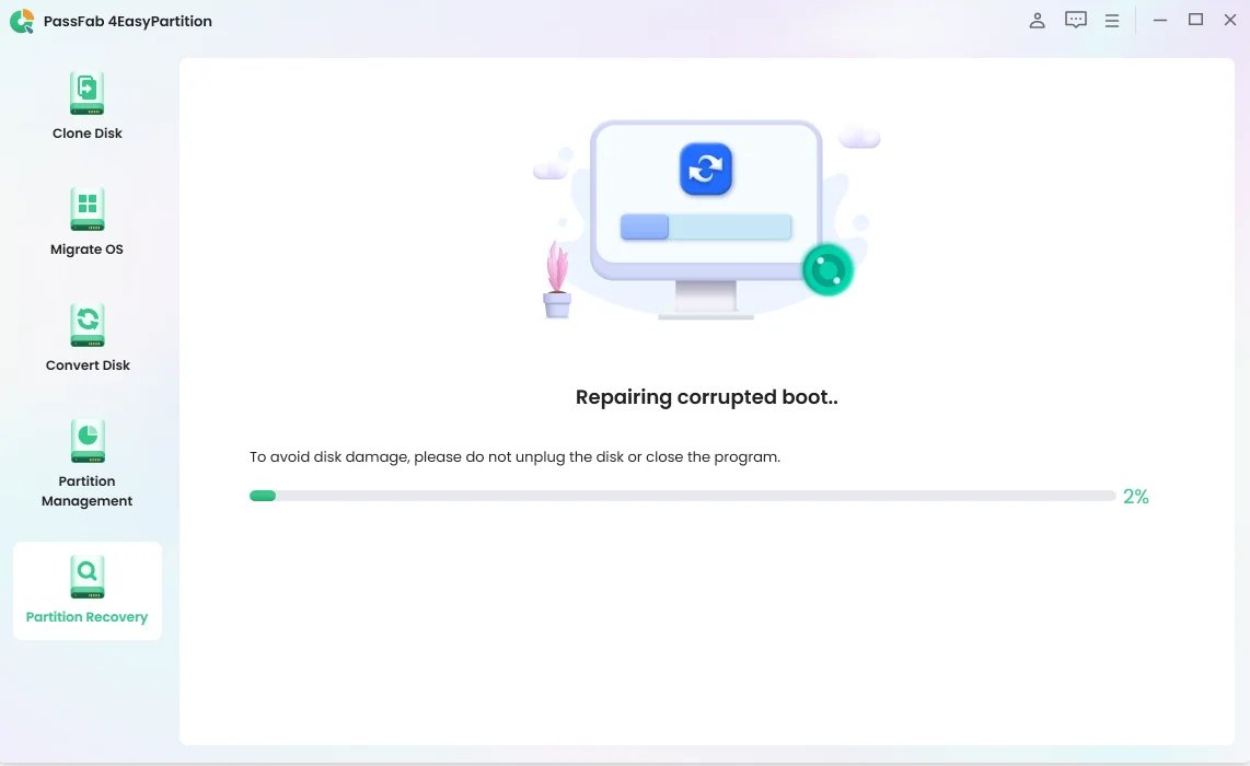 reparar arranque corrupto