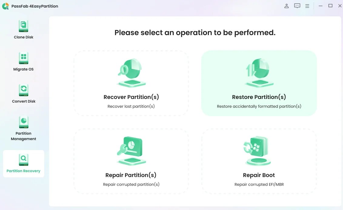 restaurar partición