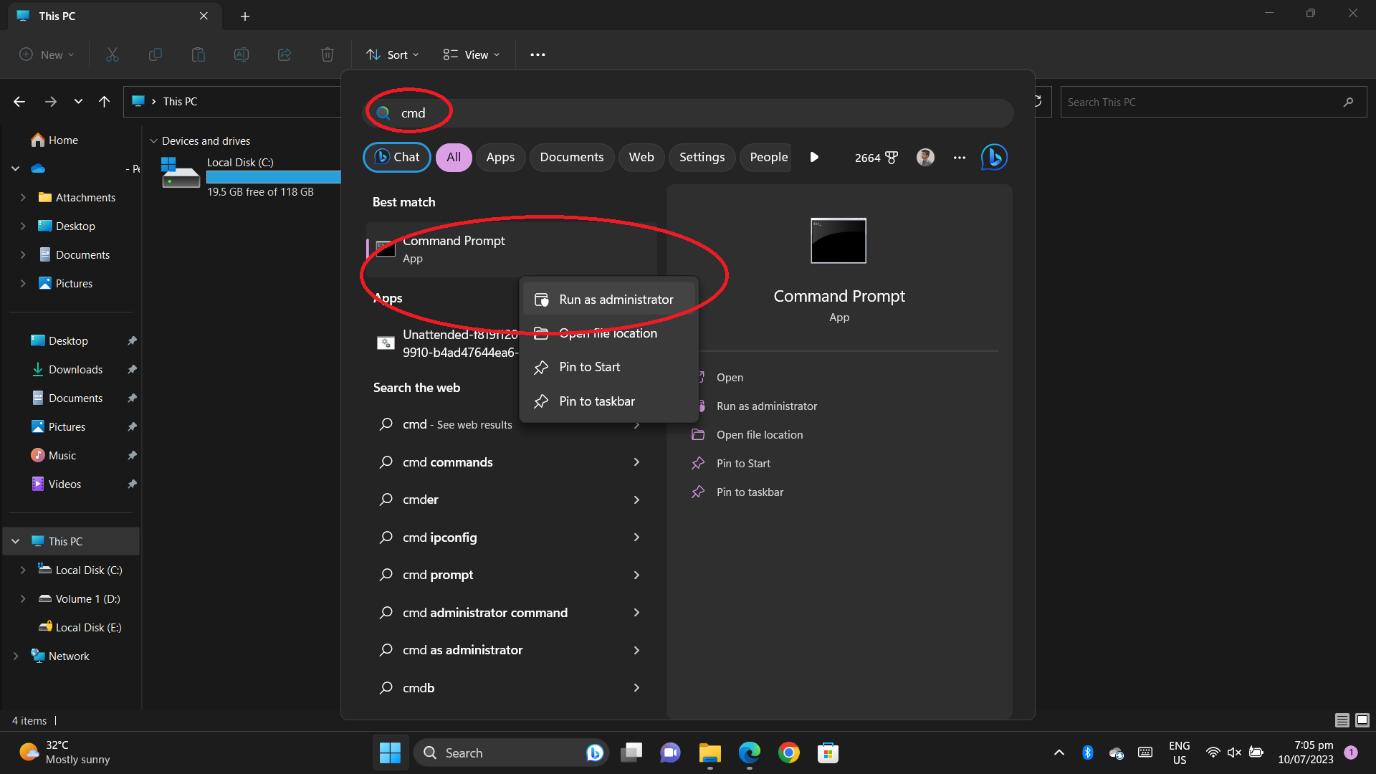 run SFC And DISM command to scan errors