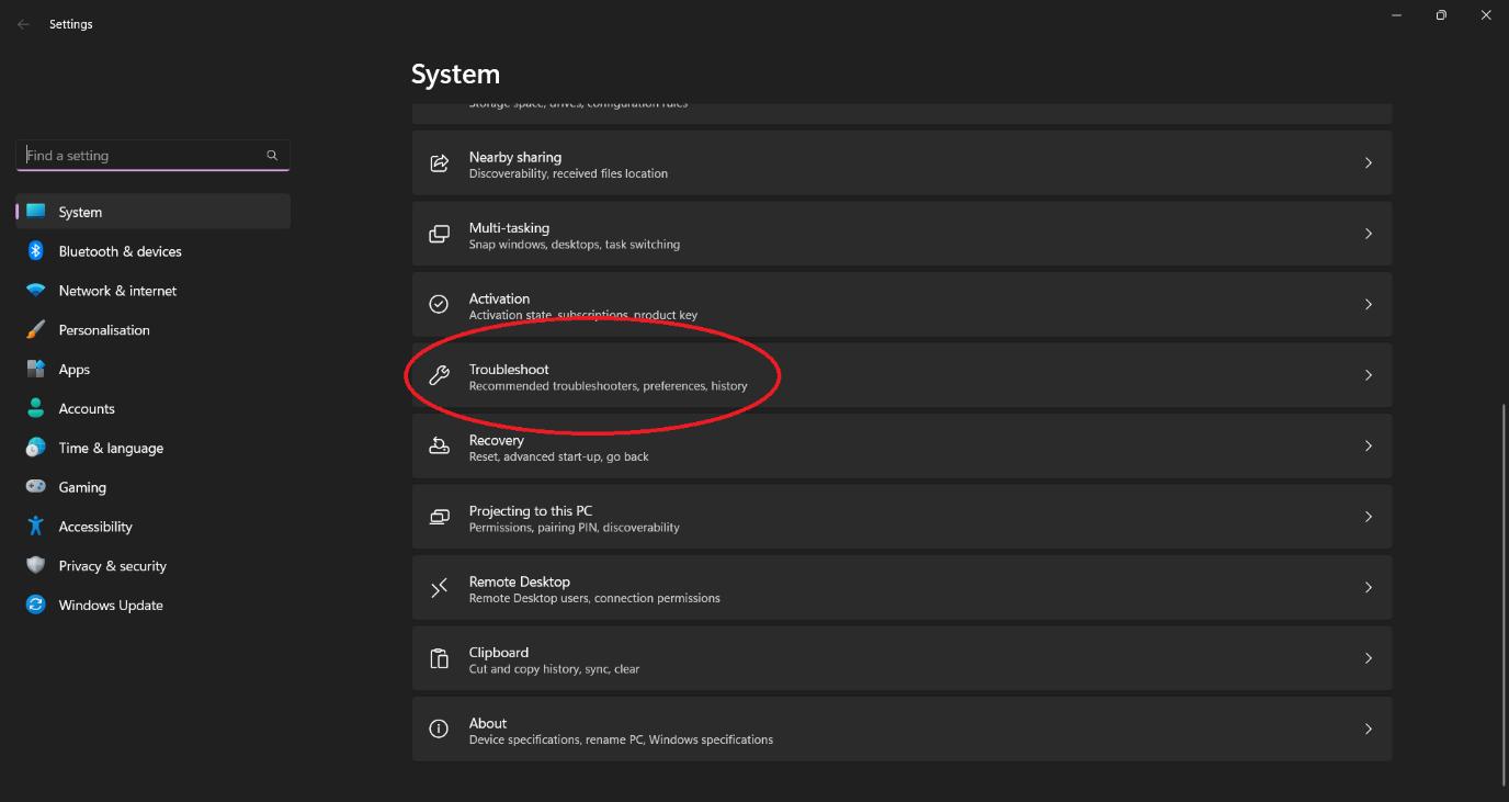run hardware and device issues troubleshooter tool