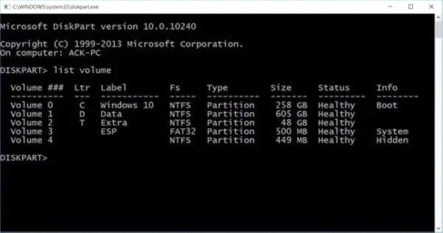 Aumenta lo spazio su disco C Windows 10 con Utility Diskpart