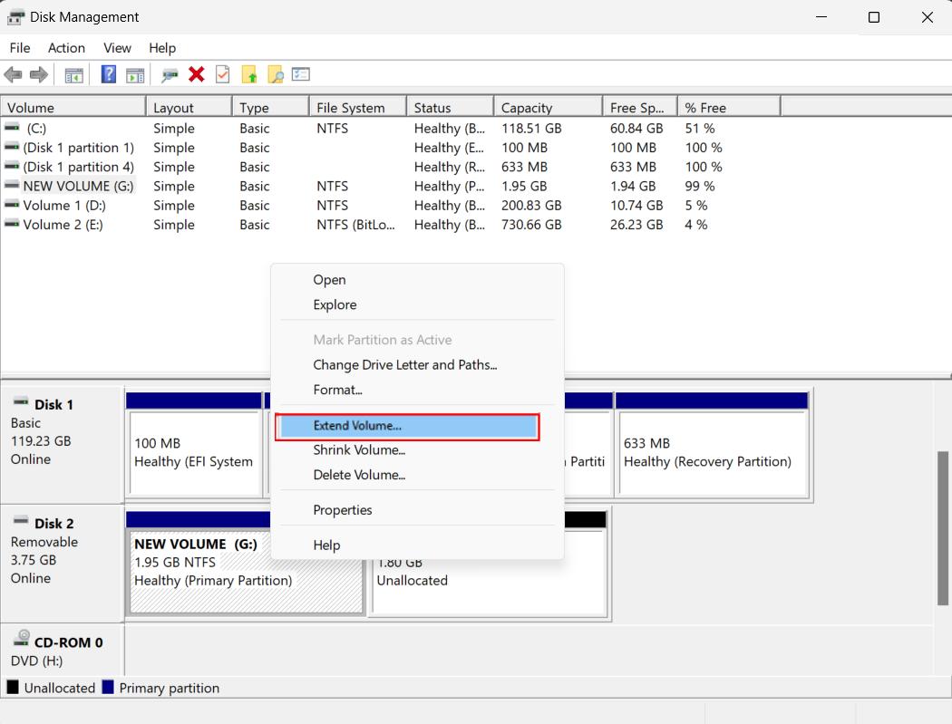 come allocare un disco rigido con Gestione disco