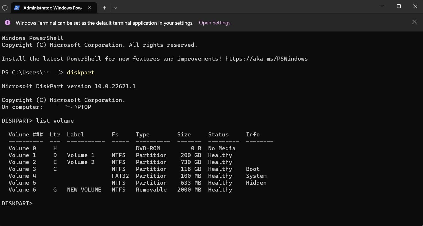 come allocare un disco rigido con il comando DiskPart