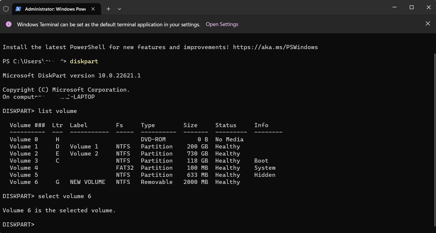 come allocare un disco rigido con il comando DiskPart