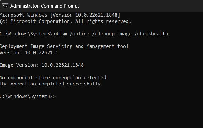 run SFC And DISM command to scan errors