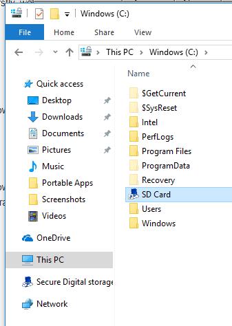 Mount SD Card in Windows 11/10
