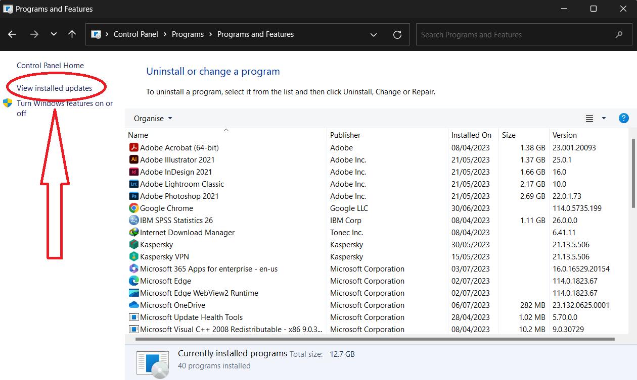 remove problematic updates to fix critical process died windows 11