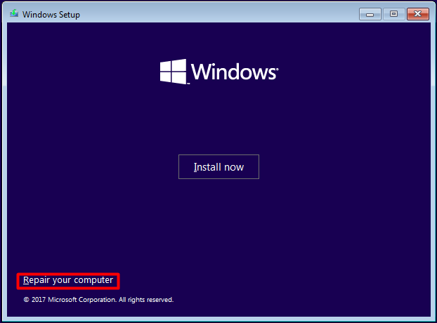 configuration windows réparer votre ordinateur