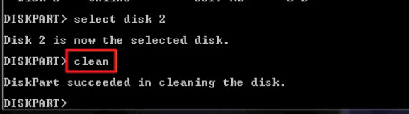 Cómo Formatear una Tarjeta SD en Windows 10, escribir 'limpiar'