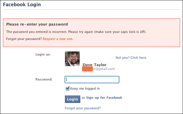 Not facebook my will password accept How to