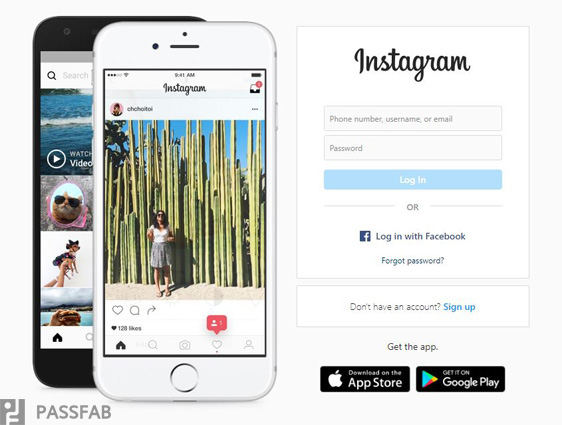 visit instagram website to reset instagram password