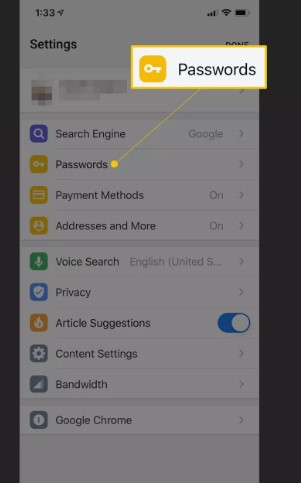 choose password