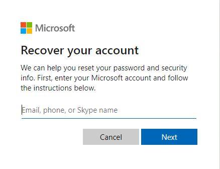 reset microsoft password to fix windows 10 not accepting password