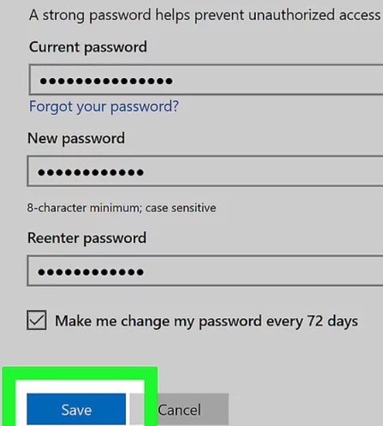 how to change my hotmail password on my iphone 14
