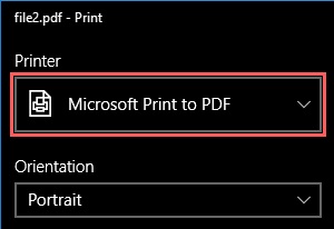 microsoft print