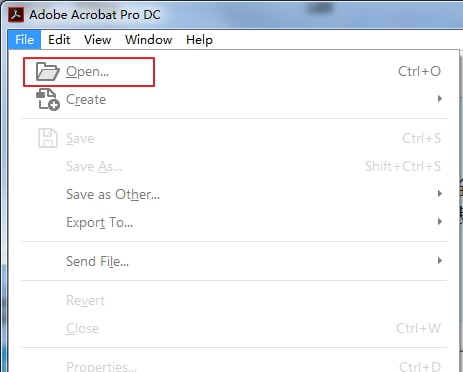 open pdf