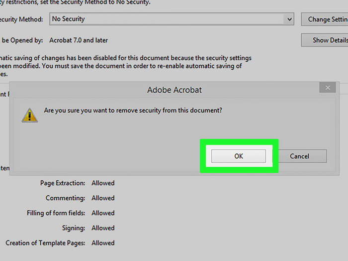 rimuovi la sicurezza quando ricordi la password pdf