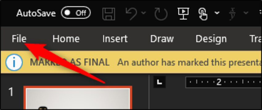 click file to unblock the powerpoint file