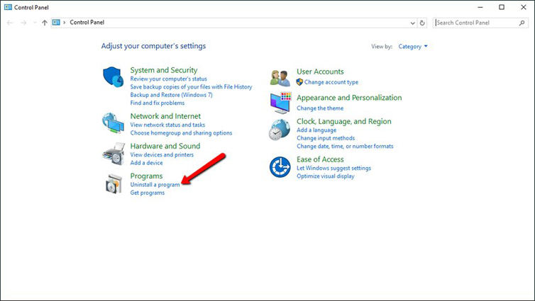 click programs to reinstall microsoft office