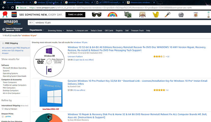 Buy Windows 10 From Amazon