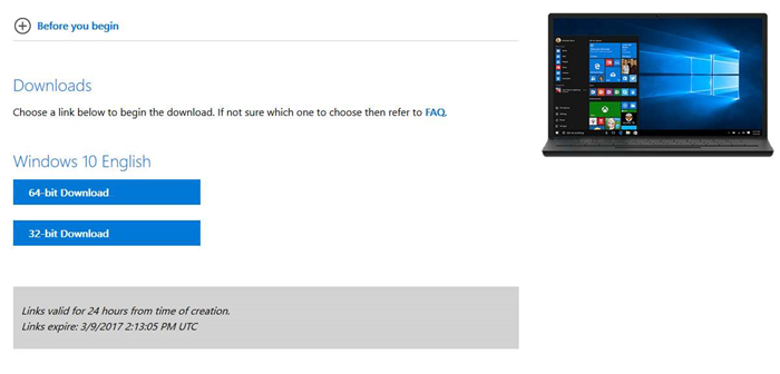 Download Windows 10 ISO